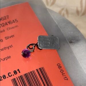 James Avery amethyst bead charm